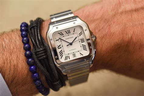 cartier santos large or medium|cartier santos size guide.